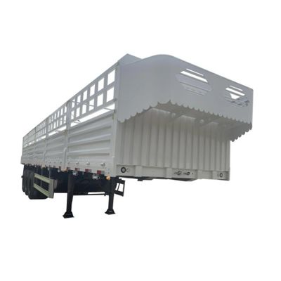 60トンの横壁 閉ざされたトラック フェンス 半トレーラー 下ろし 横荷物 荷物