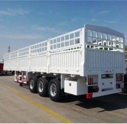60トンの横壁 閉ざされたトラック フェンス 半トレーラー 下ろし 横荷物 荷物