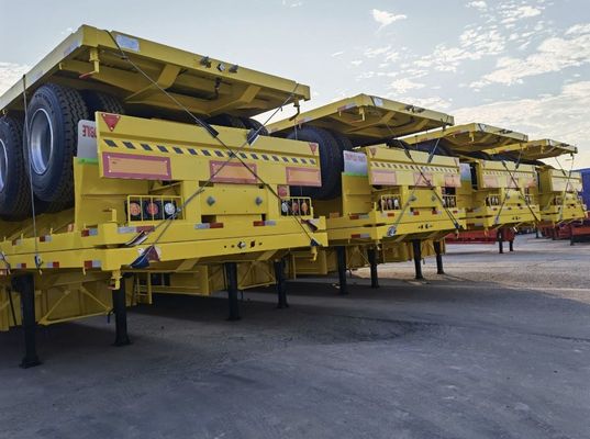 マックス・ペイロード 50tons 水力式リフト フラットベッド半トレーラー