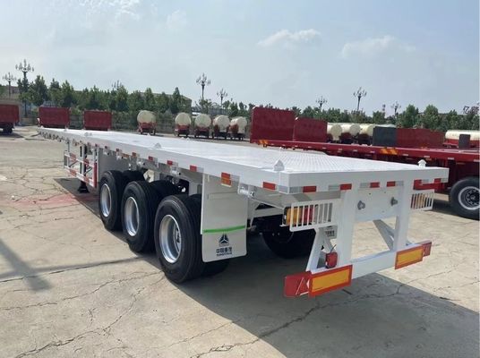 カスタマイズされた色 20ft 40ft 45ft コンテナ フラットベッドトレーラー 高負荷容量