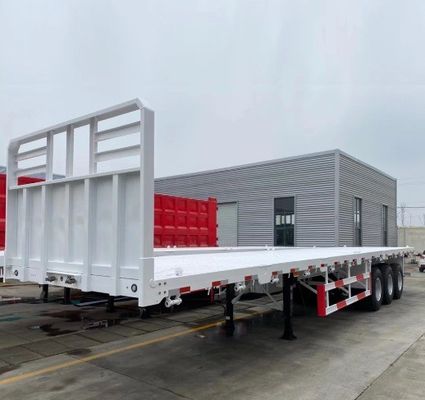 カスタマイズされた色 20ft 40ft 45ft コンテナ フラットベッドトレーラー 高負荷容量