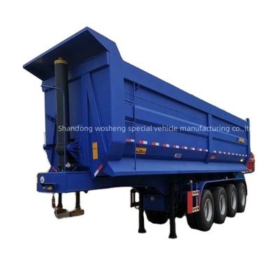 重荷 50~80トン 3/4/5軸 水力端傾斜トレーラー 後部ダンプトラックトレーラー