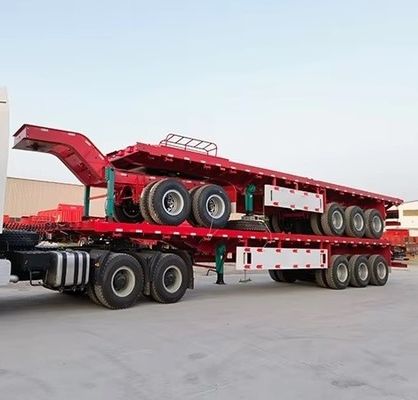 13500×2500×1600×3100mm コンテナ輸送用ダブルリンクフラットベッドトラック トレーラー
