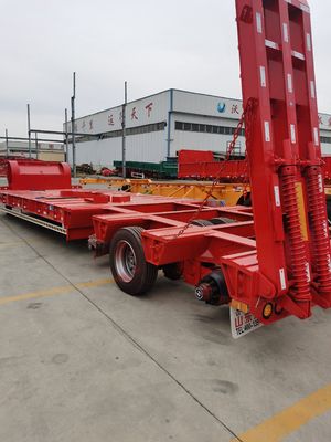 ローボーイ フラットベッド トレーラー ウォシェン 60-100 トン 12500/13000/14000/16000x2500/3000x1100/3300mm
