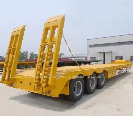 大型機器輸送 サイズと軸色をカスタマイズできる低床半トレーラー