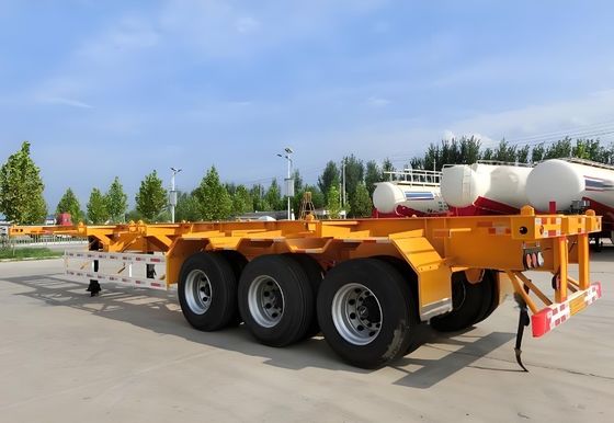 3軸コンテナ 骨格型半トレーラー 50トンのペイロードと6.5トンのタレ重量