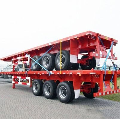 3軸 4軸 Q345bとT700L 各種貨物用鋼の平床コンテナトレーラー