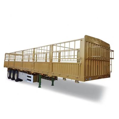 重荷着陸車 28t 3軸 野菜輸送のための貨物フェンスセミトレーラー