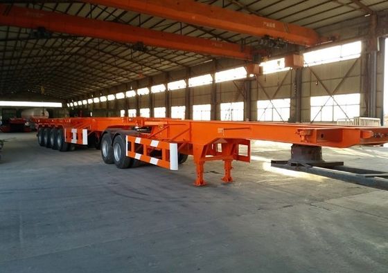 2/3 アクセル スケルトン 20FT 40FT コンテナ用の半トラックトレーラー 重荷着陸機