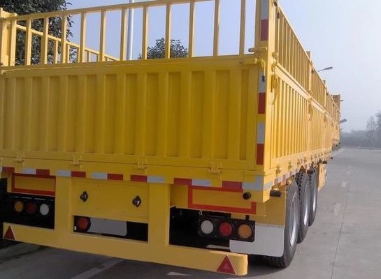 重荷着陸車 28t 3軸 野菜輸送のための貨物フェンスセミトレーラー