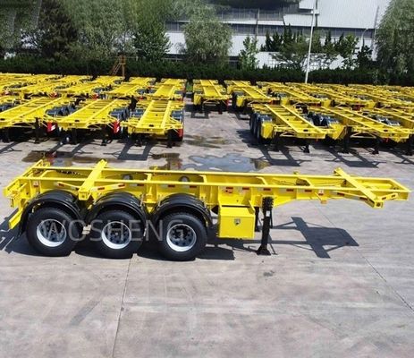 メカニカルサスペンション ウォシェン3軸 20FT 40FT コンテナ シャーシ 骨格 半トレーラー