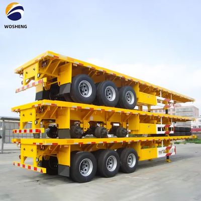 3軸 4軸 20FT 40FT コンテナ フラットベッド トラック トレーラー 双線ブレーキシステム