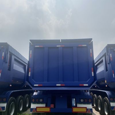 重荷用水力輸送のためのカスタマイズ可能なU形の後部ダンプ半トレーラー