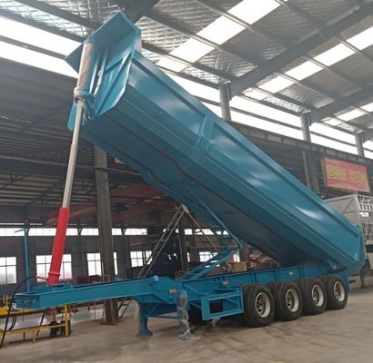 砂炭採掘輸送用 後部液圧式リフティングダンプトレーラー 負荷40~80トン