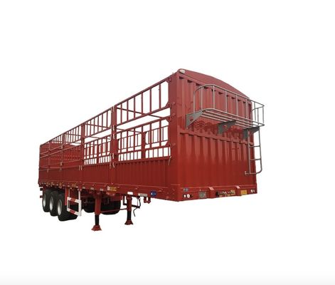 30~100トンの横壁 下ろし側 牛 畜産 卸荷物 フェンス 半トラック トレーラー