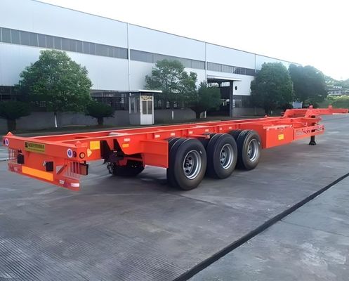 パーソナライゼーション 塗装 コンテナトラック用 50 T 積載用骨格トレーラー 半トレーラー