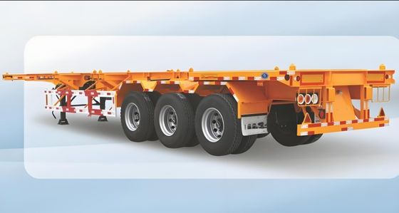 パーソナライゼーション 塗装 コンテナトラック用 50 T 積載用骨格トレーラー 半トレーラー