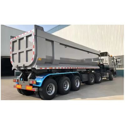 40~80トンの後部ダンプ半トレーラー Q345B/T700 鋼筋主梁と低保守