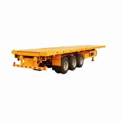 3 軸 60-80トン 20-45FT 平床コンテナ 半トレーラー 最大重荷 50000kg