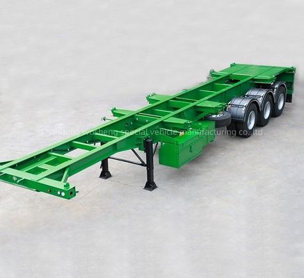 カスタマイズされたセミトレーラー 3軸 20ft 40ft 45ft 48ft コンテナ輸送骨格