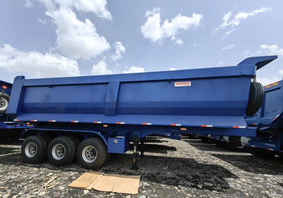 60T 容量 角形 砂石 穀物 輸送のための 後ろのダンプ 半トレーラー
