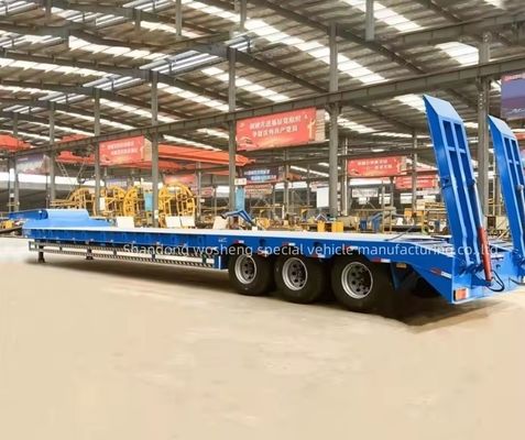 セミトレーラー 重用低床セミトレーラー 3/4軸とタレ重量40-100TON
