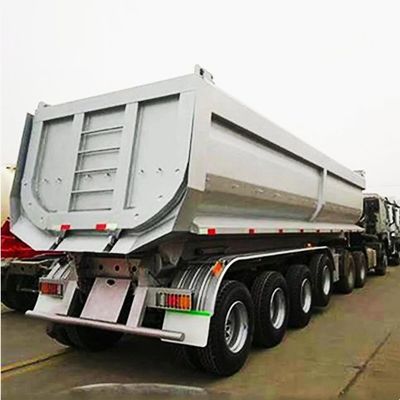 Wosheng 3 Axles 930*250*345M 鉱石輸送のための半トレーラー 2024 ダンプ半トレーラー