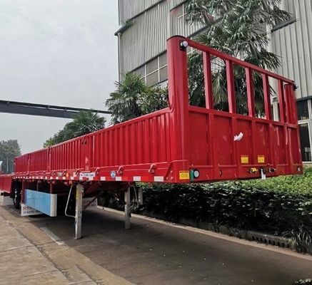 産業 輸送 3 軸 機械式懸垂付きの横壁半トレーラー