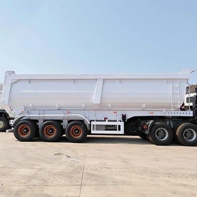 2 &quot; 50mm または3.5 &quot; 90mm JOST 石砂輸送鋼材のための傾斜半トレーラー