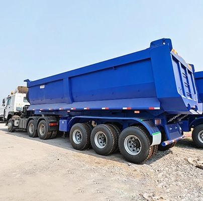 トラックトレーラー 60t ハイドロリック 後部ダンプ 半トレーラー 28t 重荷着陸装置