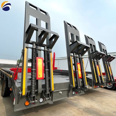 重荷の安全かつ円滑な輸送のための40~100TONタレ重量の低床半トレーラー