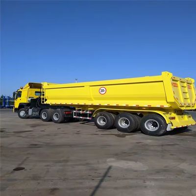 60-100トン U型エンドダンプトレーラー トラック 顧客の要求 9800x2500x3500mm 販売