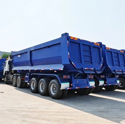 お客様の要求 パーソナライズされた設計と13/16トンの軸を持つ三軸傾斜トレーラー