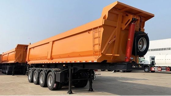 お客様の要求 パーソナライズされた設計と13/16トンの軸を持つ三軸傾斜トレーラー