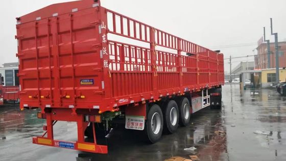トライアックスル 40-100トン用 横壁開き半トレーラー 家畜と野菜用