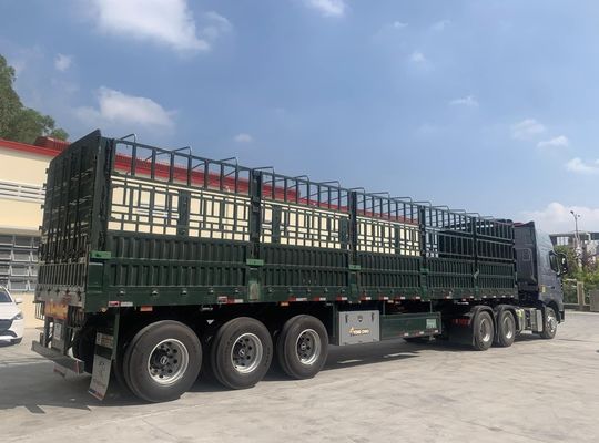 高サイドドロップフェンス 貨物セミトレーラー SAF 2 スピード 28t 重荷着陸機