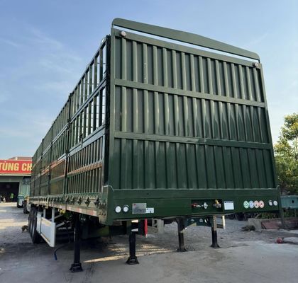 高サイドドロップフェンス 貨物セミトレーラー SAF 2 スピード 28t 重荷着陸機