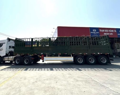 高サイドドロップフェンス 貨物セミトレーラー SAF 2 スピード 28t 重荷着陸機