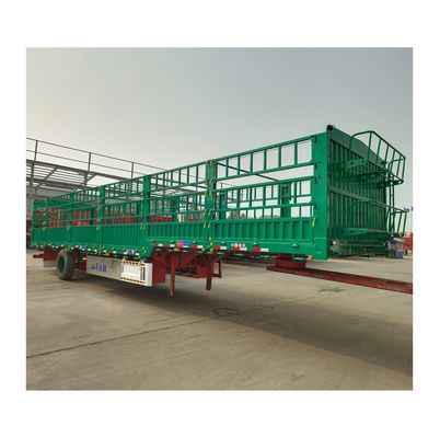 28t 重荷着陸車 WS 2/3 アクセルフェンスの貨物半トレーラー 動物輸送