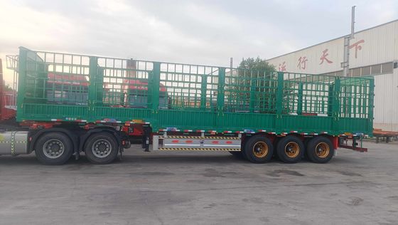 28t 重荷着陸車 WS 2/3 アクセルフェンスの貨物半トレーラー 動物輸送