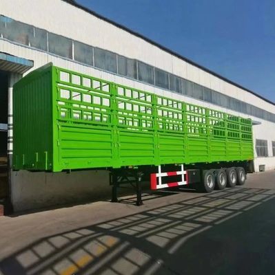 28t 重荷着陸車 3軸 WS 横壁フェンス 動物輸送用半トレーラー