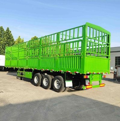 28t 重荷着陸車 3軸 WS 横壁フェンス 動物輸送用半トレーラー
