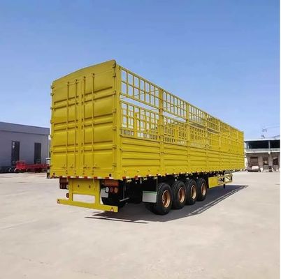 28t 重荷着陸車 3軸 WS 横壁フェンス 動物輸送用半トレーラー