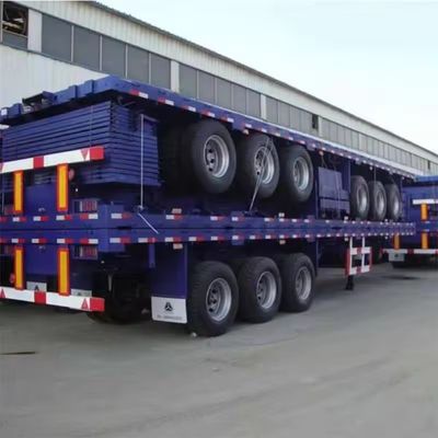 重荷及び長距離輸送のための40フィートコンテナ3軸平床トレーラー