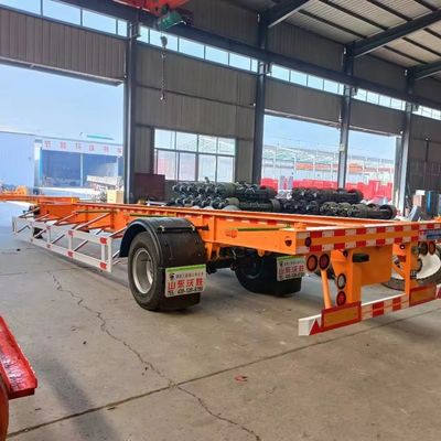 最大積載量30000kg 素敵な20フィート40フィートのコンテナ シャーシ 骨格トラック 半トレーラー