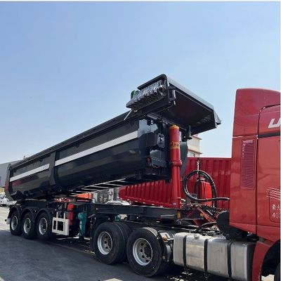 最大重荷 30000 kg U型 後ろのダンプトラック 半トレーラー 傾斜式 トピック トラック トレーラー