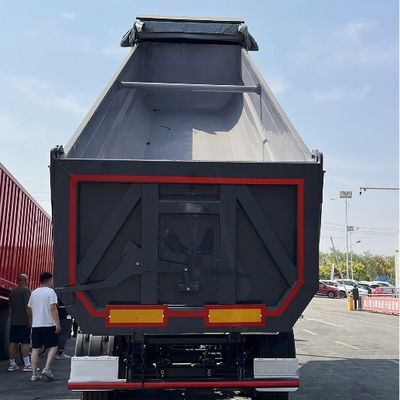 最大重荷 30000 kg U型 後ろのダンプトラック 半トレーラー 傾斜式 トピック トラック トレーラー