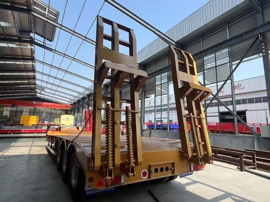 重荷の安全輸送のための40-100TONの低重量ローダートレーラー