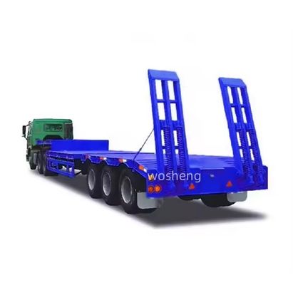 鉄 40-100TON コンテナ トラック トレーラー 低負荷機 4軸の半トレーラー