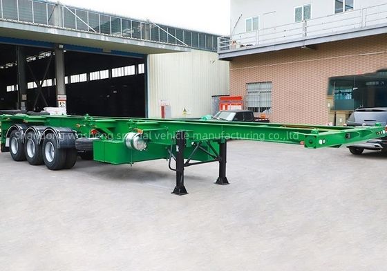 コンテナトレーラー3軸骨格半トレーラー 50トンの最大重荷のシャーシ